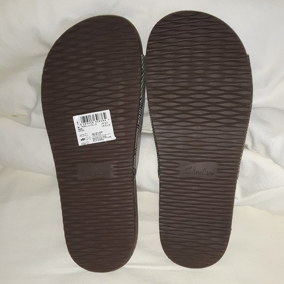 NWB Clarks Unstructured Slides Rosilla Hollis Sage Snake Size 5.5 M - Picture 2 of 6